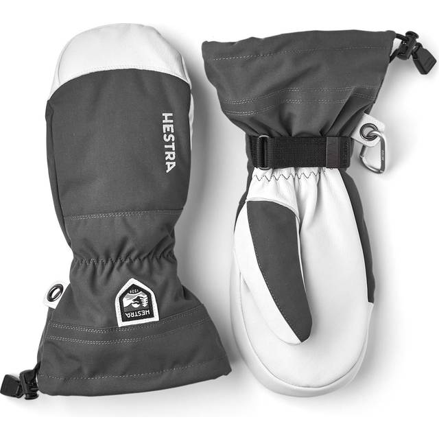 Hestra Army Leather Heli Ski Mittens (Grey)