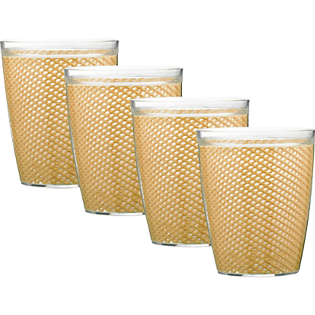 Fishnet 14 Oz Flag Red Doublewall Drinkware Set/4