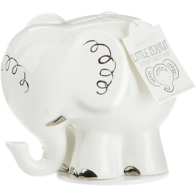 Little Peanut Elephant Porcelain Bank