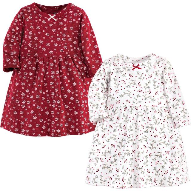 Hudson Baby Girl's Cotton Dresses  Winterland  0-3 Months