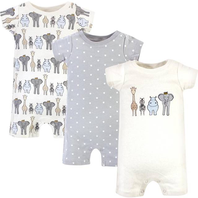 Hudson Baby Unisex Cotton Rompers  Royal Safari  9-12 Months