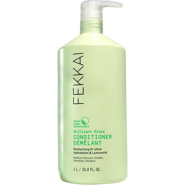 Fekkai Brilliant Gloss Conditioner - 1 Liter - Transforms Hair with 4X Shine - Free of Sulfates  Parabens  Phthalates - Vegan  Cruelty-Free