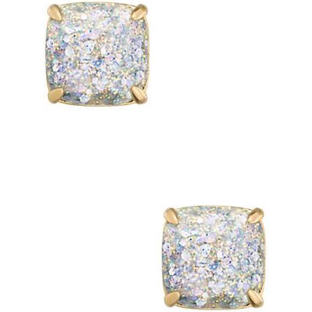 Kate Spade New York Small Square Studs, Opal Glitter