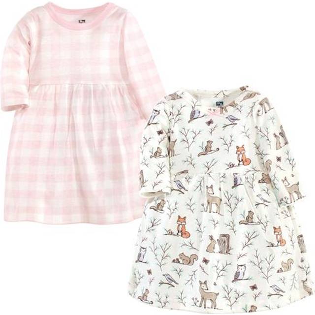 Hudson Baby Girl's Cotton Dresses  Enchanted Forest  6-9 Months