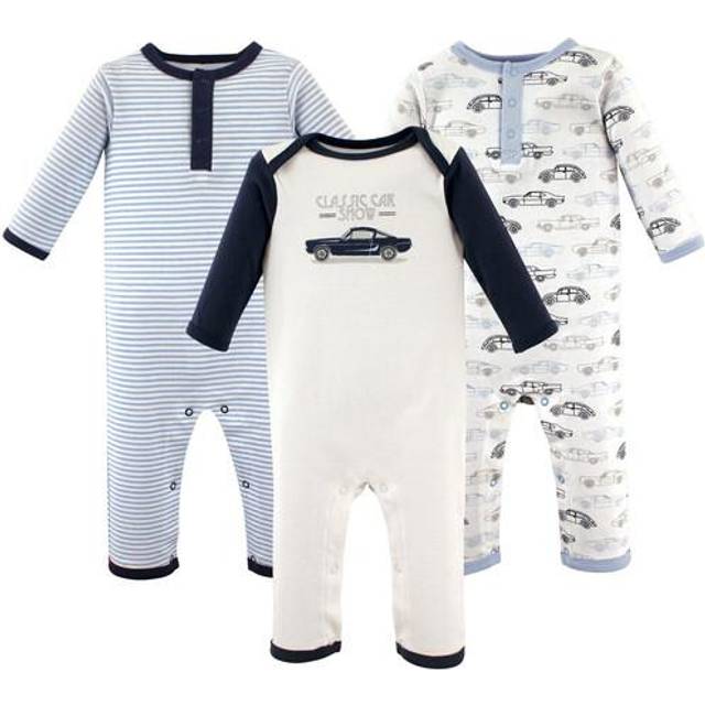 Hudson Baby Unisex Baby Cotton Coveralls  Classic Car  0-3 Months