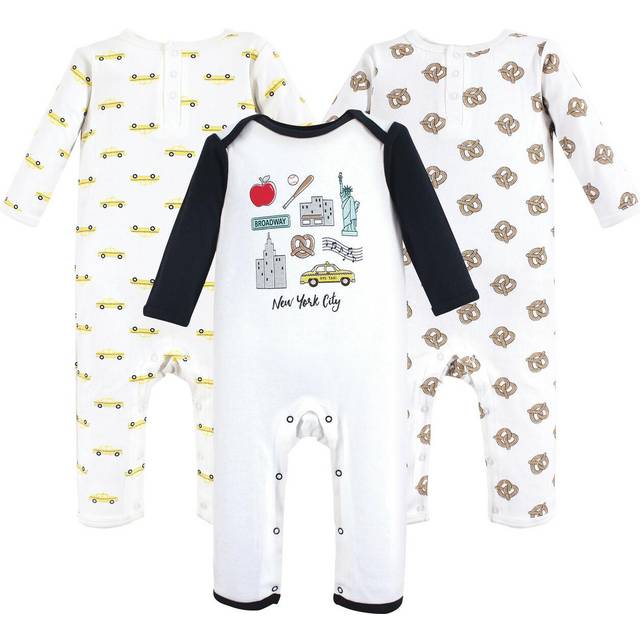 Hudson Baby Unisex Baby cotton coveralls Nyc  0-3 Months