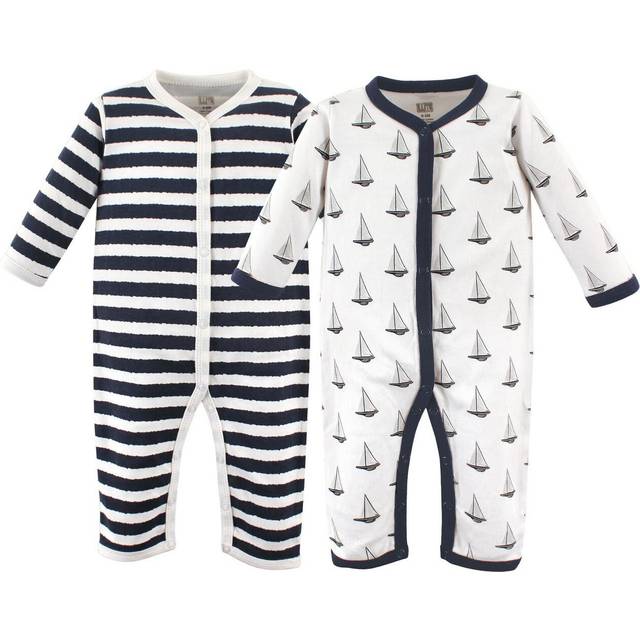 Hudson Baby Unisex Baby Cotton Coveralls  Sailboat  0-3 Months