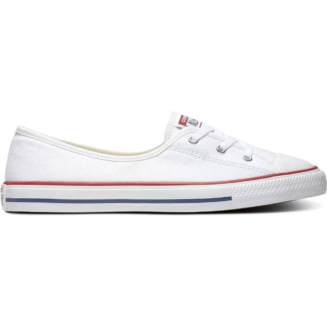 Converse Womens Ctas Ballet Lace In White And Black, 6.5 - White and Black