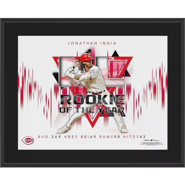 Jonathan India Cincinnati Reds 10.5" x 13" 2021 NL Rookie of the Year Sublimated Plaque