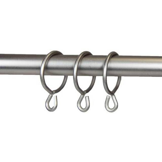 Rod Desyne 10 Count Eyelet Curtain Rings  1-3/8-Inch  Black