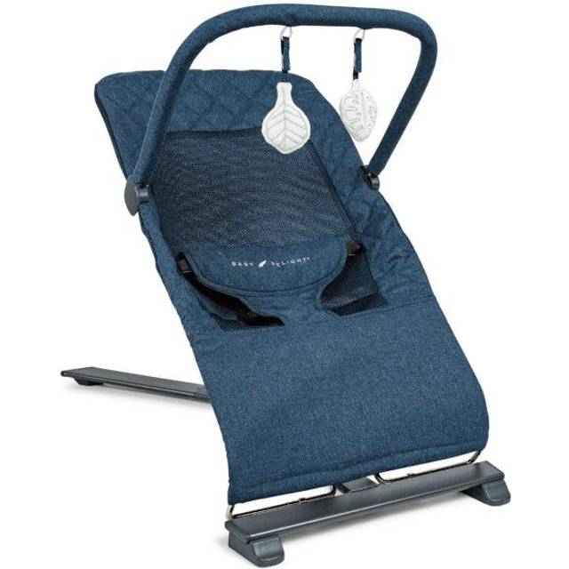 Baby Delight Alpine Deluxe Portable Bouncer  Infant  0 - 6 Months  Quilted Indigo