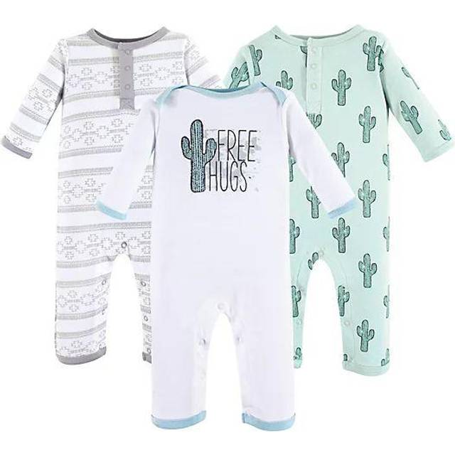 Yoga Sprout Cotton Union Suit  3 Pack  Free Hugs  12-18 Months