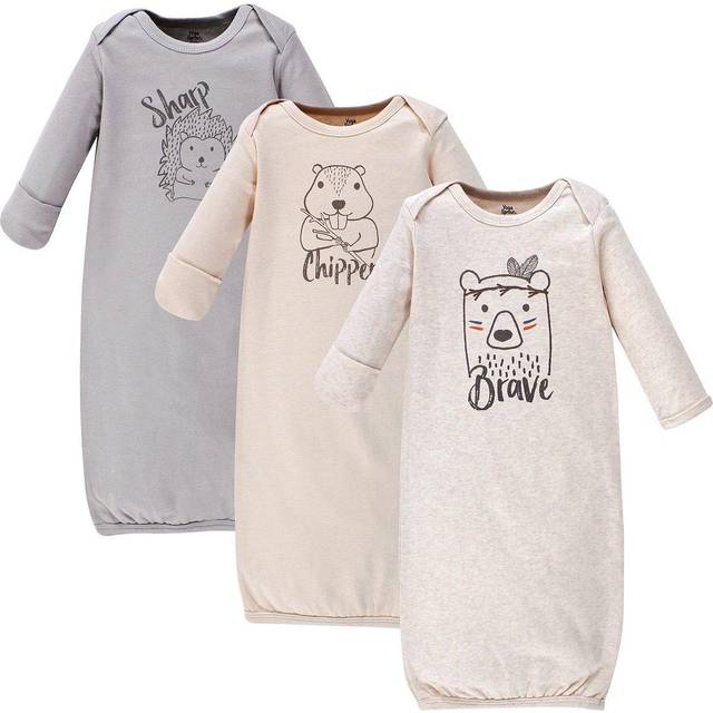 Yoga Sprout Cotton Gowns  3 Pack  Wild Woodland  Preemie