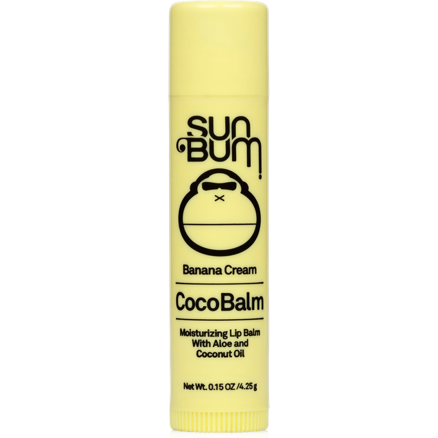 Sun Bum Banana Cream Cocobalm | Hydrating Lip Balm with Aloe | Hypoallergenic  Paraben Free  Silicone Free | 0.15oz Stick