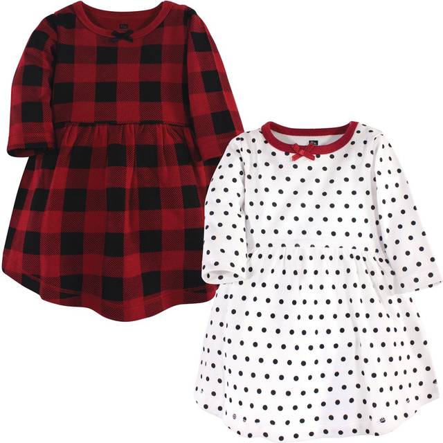 Hudson Baby Girl's Cotton Dresses  Classic Holiday  3-6 Months