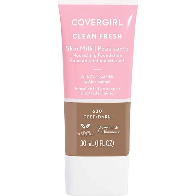 CoverGirl Clean Fresh Skin Milk Foundation - 630 Deep Dark for Women 1 oz Foundation