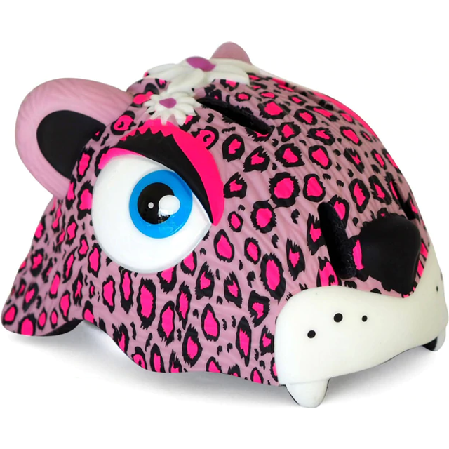 Crazy Safety - Leopard Bicycle Helmet - Yellow (49-55cm) (100301-03-01)