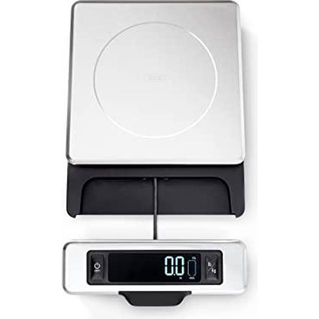 OXO Good Grips Stainless Steel Digital Kitchen Scale with Pull-Out Display, Silver, 5kg