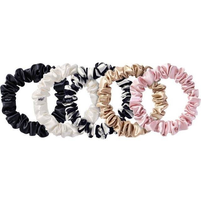 Slip Midi Silk Scrunchies Pack of Five