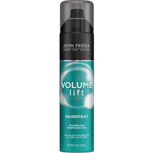 John Frieda Volume Lift Hairspray  Volumizing Hairspray with Air-Silk Technology for Fine or Flat Hair  Adds Body  Long-Lasting Hold  and Fullnes