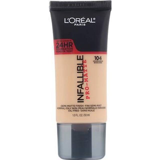 L'Oréal, Infallible, Pro-Matte Foundation, 104 Golden Beige, 1 fl oz (30 ml)