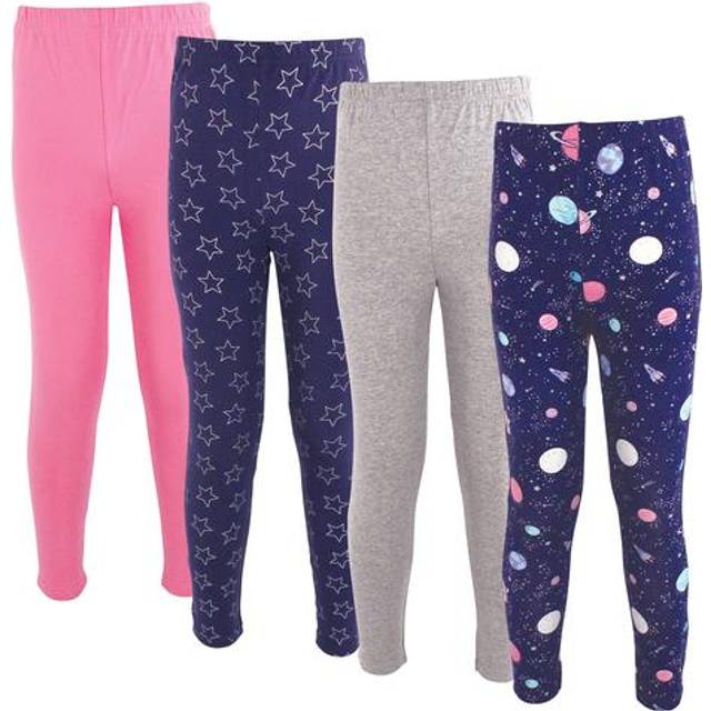 Hudson Baby Unisex Baby Cotton Pants and Leggings  Space  0-3 Months