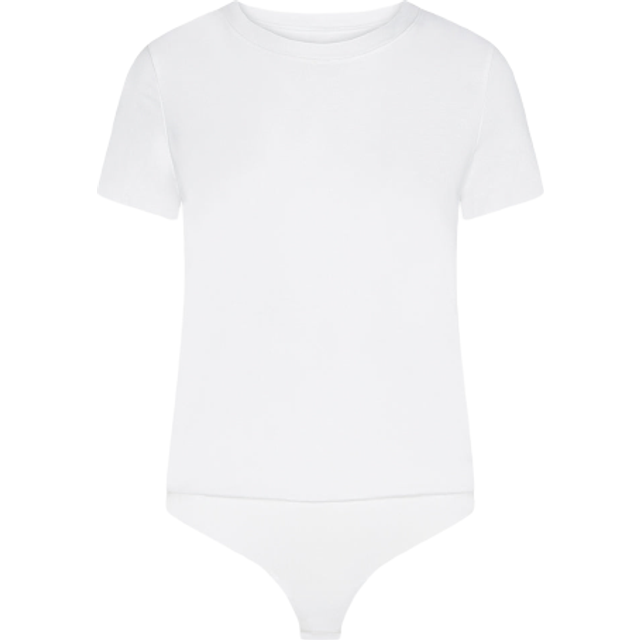 commando Women's Essential Cotton Tee Bodysuit  White  M