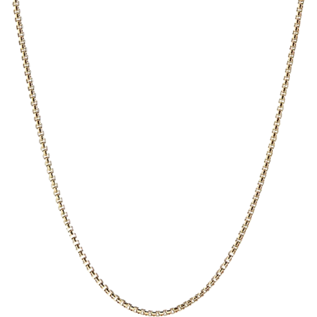 Box Chain Necklace in 18ct Yellow Gold, 2.7mm