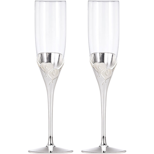 Lenox True Love Glass Flute Pair Clear  1.25 LB