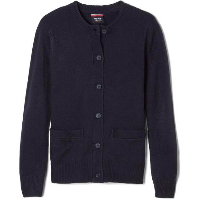 French Toast -girls Anti-pill Crewneck School Uniform Cardigan Sweater