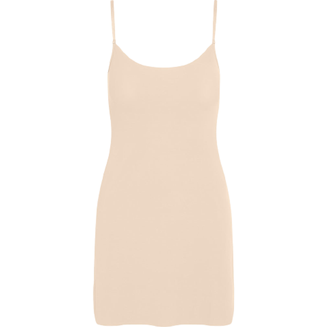 Scoop-Neck Mini Camisole Slip - BEIGE - Large / X-Large