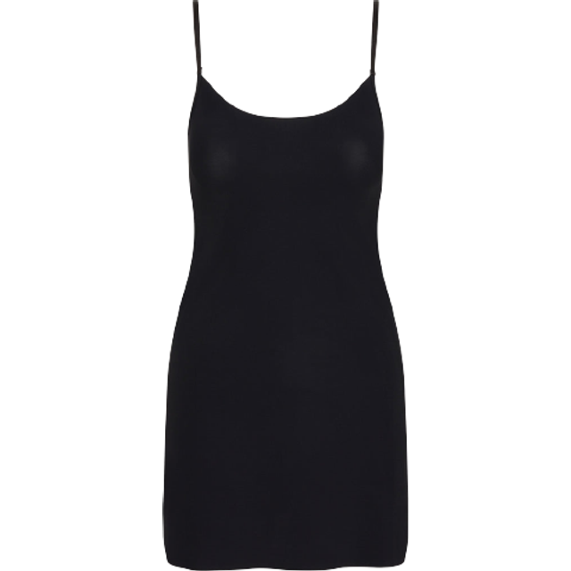 Scoop-Neck Mini Camisole Slip - BLACK - Small / Medium