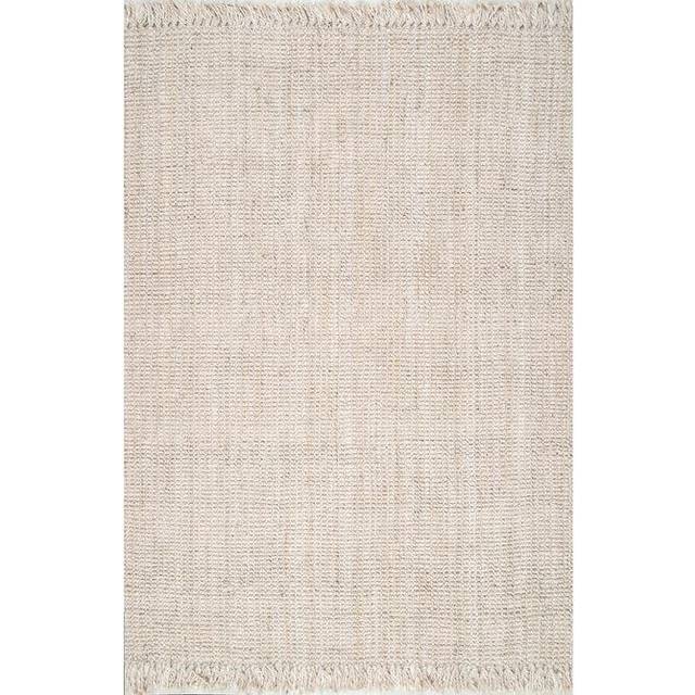 nuLOOM Daniela Farmhouse chunky Jute Runner Rug  2 6 x 14  Off-white