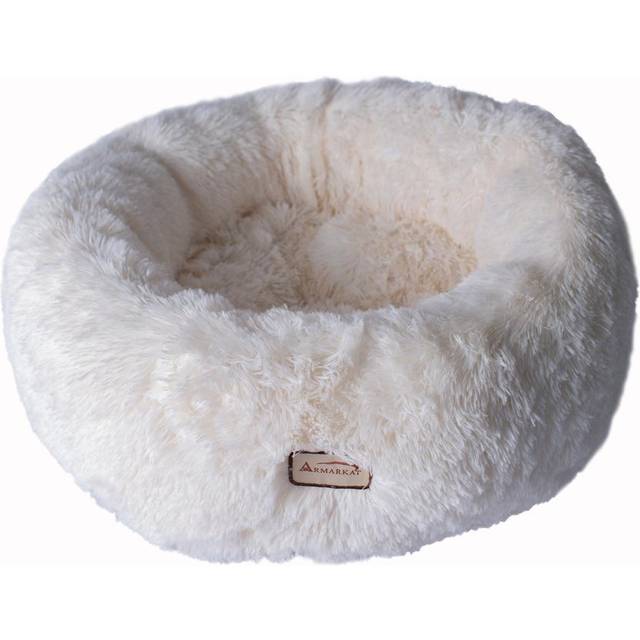 Armarkat Cuddler Bed Model C70NBS-S, Ultra Plush and Soft, White, Small