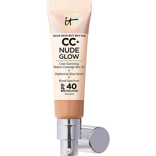 It Cosmetics Cc+ Nude Glow Lightweight Foundation + Glow Serum SPF40 Med