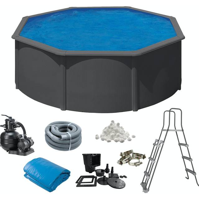 Pool Basic 120 Ø360 cm Antracitgrå