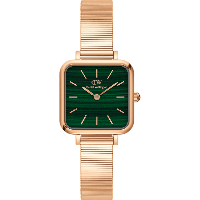 Daniel Wellington Quadro Green Dial Stainless Steel Strap Women's Watch DW00100520