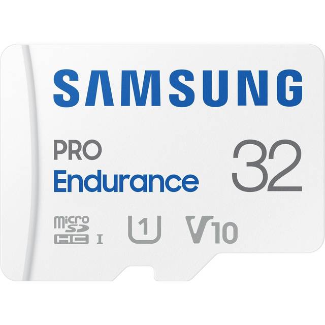 Samsung PRO Endurance 32 GB microSDHC UHS-I U1 100 MB/s videoövervakningsminneskort med adapter (MB-MJ32KA)
