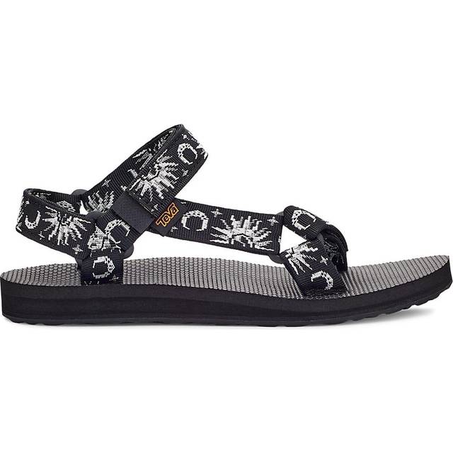 TEVA Original Universal Damen Trekking-Sandale nachhaltige Sommer-Sandale mit EVA-Gummisohle Outdoor-Sandale 1003987 Schwarz/Weiß