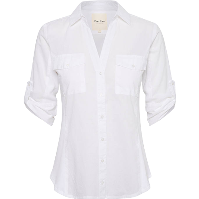 Part Two Cortnia Long Sleeved Shirt - Bright White