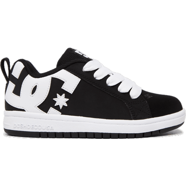 DC Shoes COURT GRAFFIK pojkar Sneaker, Svartvit, 32 EU
