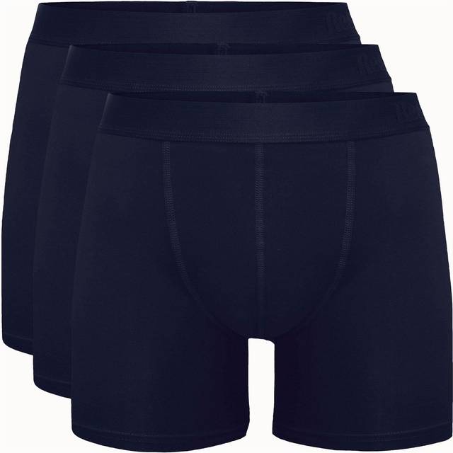 Resteröds 3-pack Bamboo Boxer Long leg - Navy-2 - Small * Kampanj *