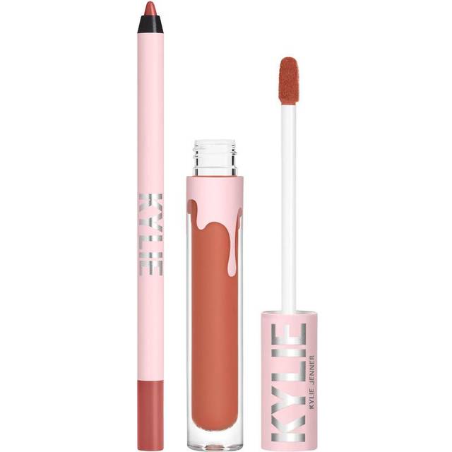 Matte Lip Kit - 505 Autumn by Kylie Cosmetics for Women - 2 Pc 0.10oz Matte Liquid Lipstick, 0.039oz Lip Liner