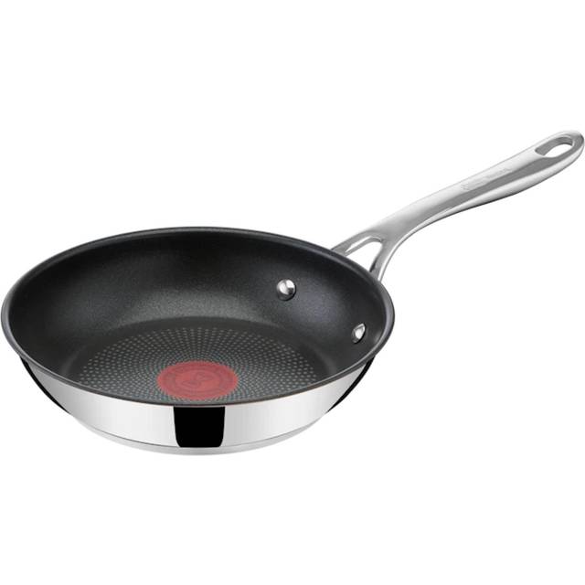 Tefal Jamie Oliver Cook's Direct Stekpanna E3040244 | Rostfritt Stål | 20 cm | Lämplig för Induktion | Non-Stick Beläggning | Temperaturindikator Thermo-Signal™
