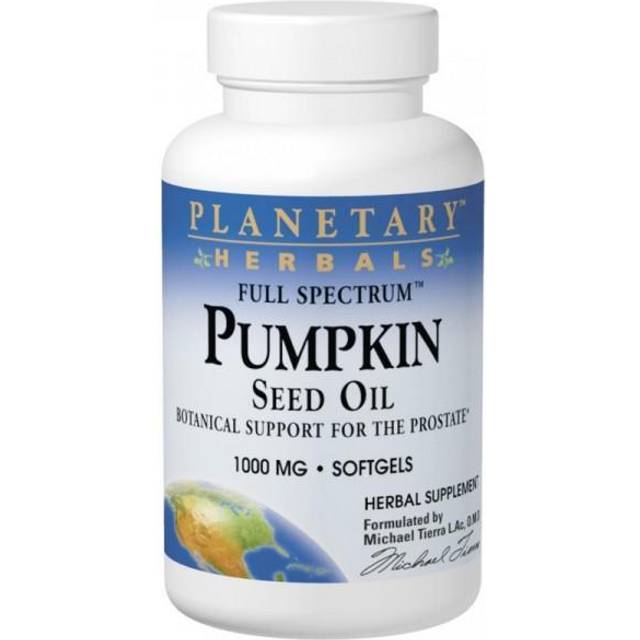 Planetary Herbals  Full Spectrum™ Pumpkin Seed Oil  90 Softgels (500 mg per Softgel)