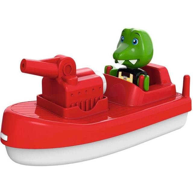 AquaPlay Brandbåt med krokodilen Sven - extrautrustning till kanalsystem