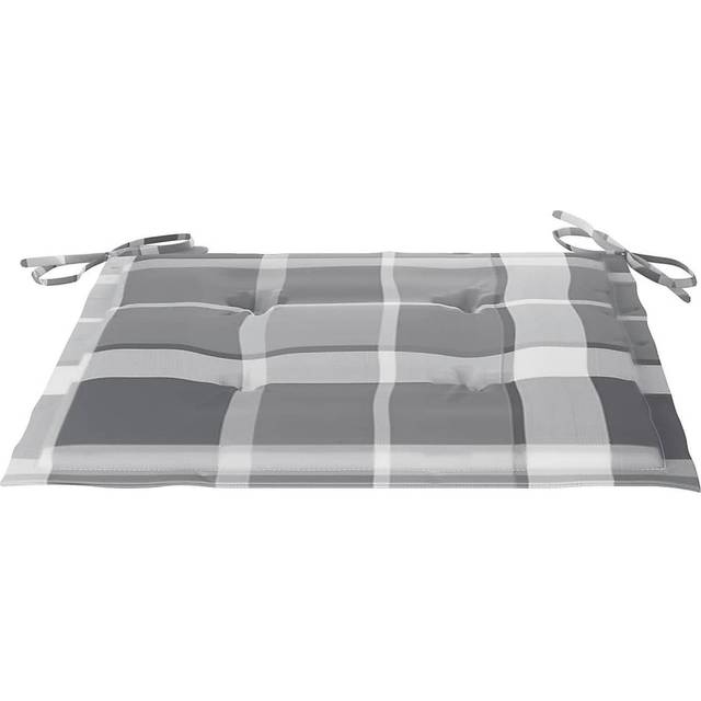 hynder til havestol 2 stk. 40x40x3 cm oxfordstof gråternet