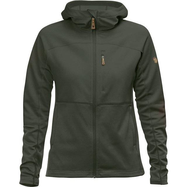 Fjällräven Women's Abisko Trail Fleece Fleecejacka Dam Storlek XXS Färg olivgrön