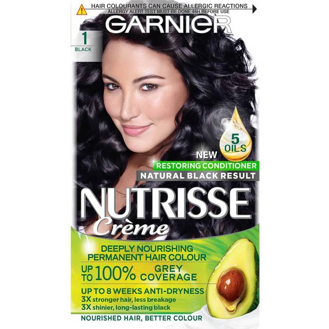 Garnier Nutrisse 1 Black Permanent Hair Dye