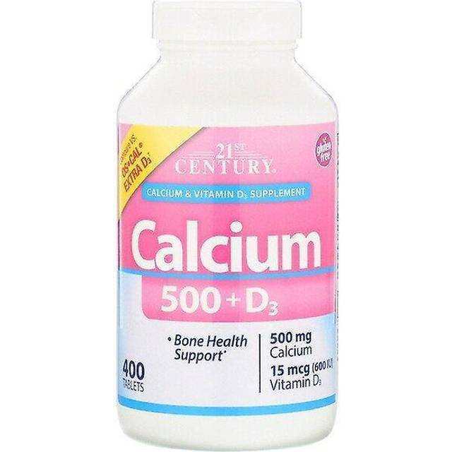 21st Century  Calcium 500 + D3  400 Tablets